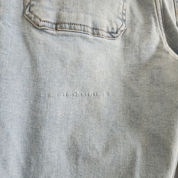 Bagatelle Collection Wide Leg Utility Jeans Light Wash Blue Size 30 - Picture 8 of 12